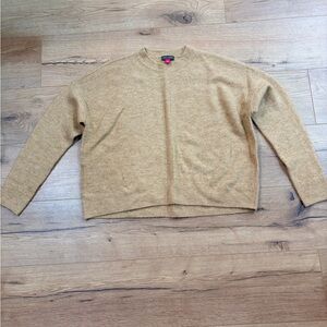 Cozy Crewneck Women’s Sweater in Camel